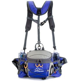 Sports Fanny Pack Canteen Outdoor Multi-functional Hiking Backpack Tourism Large-capacity Climbing Equipment (Color: sky blue, Capacity: 10L)