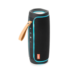 Bluetooth Speaker Wireless Waterproof Outdoor Stereo Bass USB/TF/FM Radio LOUD (Color: Black)