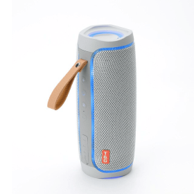 Bluetooth Speaker Wireless Waterproof Outdoor Stereo Bass USB/TF/FM Radio LOUD (Color: Gray)